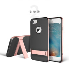 Rock ® Apple iPhone 7 Plus / 8 Plus Royle Case Ultra-thin Dual Metal + inbuilt Stand Soft / Silicon Case