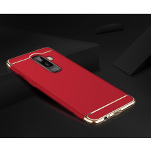 Vaku ® Samsung Galaxy A6 Plus Ling Series Ultra-thin Metal Electroplating Splicing PC Back Cover