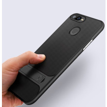 Vaku ® Oppo Realme 2 Pro Royle Case Ultra-thin Dual Metal Soft + inbuilt stand soft/ Silicon Case