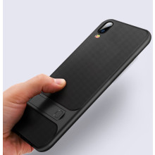 Vaku ® Vivo  V11 PRO Royle Case Ultra-thin Dual Metal Soft + inbuilt stand soft/ Silicon Case