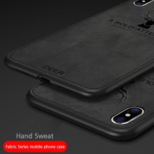 Vaku ® Apple iPhone XS Succido Series Hand-Stitched Cotton Textile Ultra Soft-Feel Shock-proof Water-proof Back Cover