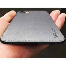 Vaku ® Vivo Y69 Luxico Series Hand-Stitched Cotton Textile Ultra Soft-Feel Shock-proof Water-proof Back Cover