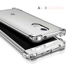 Vaku ® Xiaomi Redmi Note 4 PureView Series Anti-Drop 4-Corner 360° Protection Full Transparent TPU Back Cover Transparent