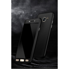 Vaku ® Samsung Galaxy J5 Prime 360 Full Protection Metallic Finish 3-in-1 Ultra-thin Slim Front Case + Tempered + Back Cover