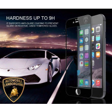 Lamborghini ® Apple iPhone 6 / 6S Official Full Coverage 0.3mm Ultra-thin 9H Hardness with Lamborghini Logo Tempered Glass