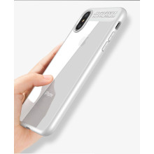 Vaku ® Apple iPhone XS Kowloon Electroplated Edition Soft Silicone 4 Frames Plus Ultra-Thin Case Transparent Cover