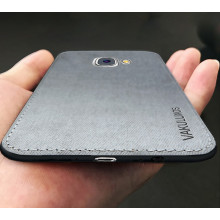 Vaku ® Samsung Galaxy J7 Max Luxico Series Hand-Stitched Cotton Textile Ultra Soft-Feel Shock-proof Water-proof Back Cover