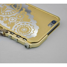 Simon ® Apple iPhone 6 / 6S Metallic Mechanical Trigger Arm Premium Aluminium Gear Bumper + Back Cover