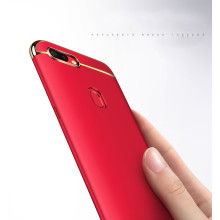 Vaku ® Oppo Realme 2 Pro Ling Series Ultra-thin Metal Electroplating Splicing PC Back Cover