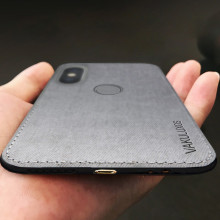 Vaku ® Xiaomi Redmi 6 Pro Luxico Series Hand-Stitched Cotton Textile Ultra Soft-Feel Shock-proof Water-proof Back Cover