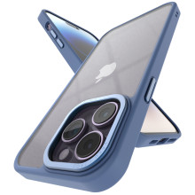 Vaku Luxos ® Apple iPhone 14 Pro Translucent Matte Armor Slim Protective Metal Camera Case Back Cover