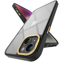 Vaku Luxos ® Apple iPhone 14 / 14 Plus / 14 Pro / 14 Pro Max Translucent Matte Armor Series Slim Protective Metal Camera Case Back Cover [ Only Back Cover ]