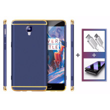 Vaku ® OnePlus 3 / 3T Ling Series Case + Type C Cable + 3D Tempered Glass