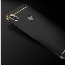 Vaku ® Vivo V9 Ling Series Ultra-thin Metal Electroplating Splicing PC Back Cover