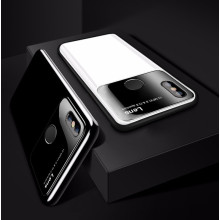 Vaku ® Xiaomi Redmi Note 6 Pro Polarized Glass Glossy Edition PC 4 Frames + Ultra-Thin Case Back Cover
