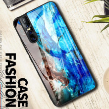 VAKU ® Vivo V15 Pro Emperador Light Series Ultra-Shine Luxurious Tempered Finish Silicone Frame Thin Back Cover