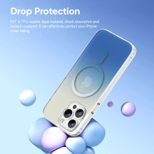 Vaku Luxos ® Apple iPhone 15 Pro Max Zurich Dual Colored Magsafe Series TPU Shockproof Scratch Resistant Certified Mag-Safe Protective Back Cover