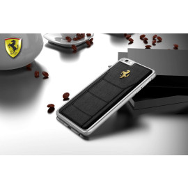 Ferrari ® Apple iPhone 6 / 6S Official 599 GTB Logo Double Stitched Dual-Material PU Leather Back Cover