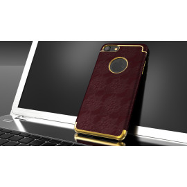VAKU ® iPhone 7 Vintage Floral NET Layer With Golden LOGO Display hard Case Back Cover