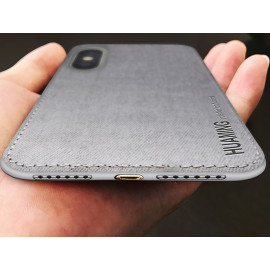 Vaku ® Apple iPhone XS Luxico Series Hand-Stitched Cotton Textile Ultra Soft-Feel Shock-proof Water-proof Back Cover