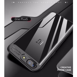 Vaku ® OnePlus 5T Kowloon Series Top Quality Soft Silicone 4 Frames + Ultra-Thin Transparent Back Cover