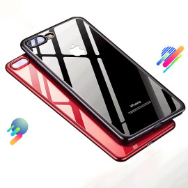 Vaku ® Apple iPhone 7 Plus Wanchi Series Electroplated Shine Bumper Finish Full-View Display Soft TPU Back Cover