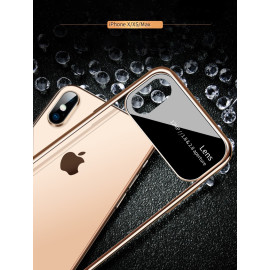 Vaku ® Apple iPhone XS Max Dual Polarized Glossy Edition + Full Logo Display Electroplated Shine Case