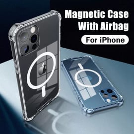 Vaku Luxos ® For Apple iPhone 13 / 13 Mini / 13 Pro / 13 Pro Max MagPro Clear Case [ Only Back Cover ]