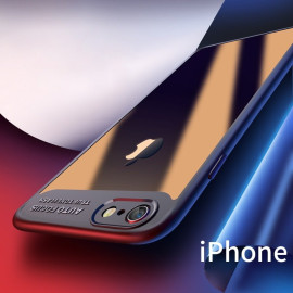 Vaku ® Apple iPhone 8 Kowloon Electroplated TRANSLUCENT Edition Soft Silicone  4 Frames plus ultra-thin case transparent cover