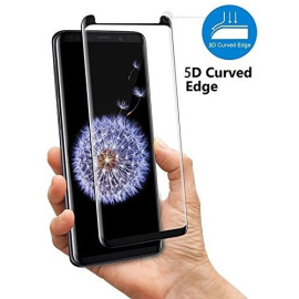 Dr. Vaku ® Samsung Galaxy S9 5D Curved Edge Ultra-Strong Ultra-Clear Full Screen Tempered Glass