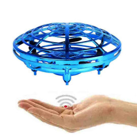 Vaku ® 6-Axis Gyroscopic FLYING UFO with Collision-Detection & Hand Gesture Controlled Metal Electroplated Indoor & Outdoor Drone