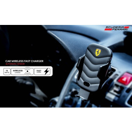 Scuderia Ferrari ® Rapid 10 watt Car Auto Sensing Wireless Fast Charger