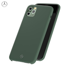 Mercedes Benz ® Apple iPhone 11 Pro Max Liquid Silicon Velvet-Touch Silk Finish Shock-Proof Back Cover