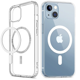 Vaku Luxos ® Apple iPhone 14 / 14 Plus / 14 Pro / 14 Pro Max Claris MagPro Series Clear TPU Shockproof Slim Protective Cover [ Only Back Cover ]