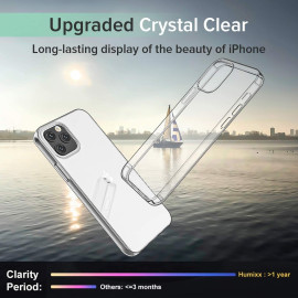 eller santé  ® Apple iPhone 12 Pro Max Crystal Series Transparent Hard Case with Free 20W Type C Charger