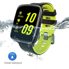 VAKU ® GV68 Multi functional Heart Rate Monitor / BT Music / Anti-Lost / Remote Camera IP68 Water &  Dust proof smartwatch