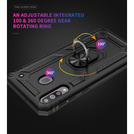 Vaku ® Samsung Galaxy M30 Hawk Ring Shock Proof Cover with Inbuilt Kickstand