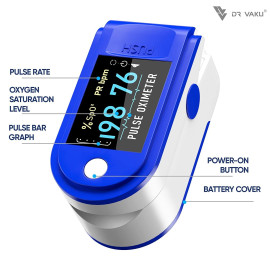 Dr Vaku ® Swadesi DV-P01 Pulse Oximeter Finger Blood Oxygen SpO2 Monitor FDA CE Approved