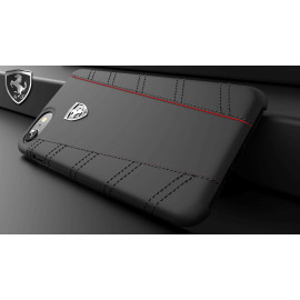 Ferrari ® Apple iPhone SE 2020 Italian Series Leather Stitched Dual-Material PU Leather Back Cover