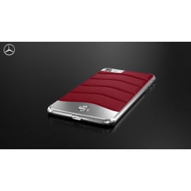 Mercedes Benz ® Apple iPhone 8 Plus Concept S Coupe Series Electroplated Metal + Leather Hard Case Back Cover