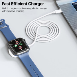 Vaku ® Apple Watch Magnetic Charger To Type C Cable