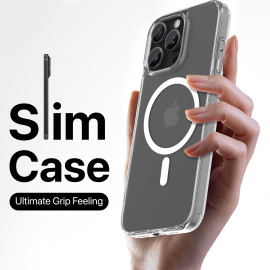 eller santé ® Apple iPhone 16 Pro Pureview MagPro Series Clear TPU Shockproof Scratch Resistant, Military-Grade Protection Back Cover