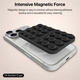 Vaku Luxos ® MAGMOUNT Mag-safe Suction Cup Phone Mount Case with Strong Magnetic Holder