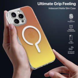 Vaku Luxos ® Apple iPhone 16 Pro Max Infinity MagPro Gradient Colored 6.5 Feet Drop Protection Shockproof Certified Mag-Safe Back Cover