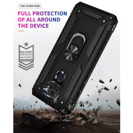 Vaku ® Xiaomi Redmi Note 9 Hawk Ring Shock Proof Cover with Inbuilt Kickstand