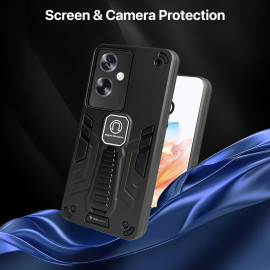 Vaku ® Oppo A79 5G Valor Military Grade Armor Case with Built-in Kickstand Shockproof Back Cover