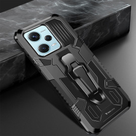 Vaku ® Vanguard Military Grade Armor Case with Metal Belt Clip Kickstand Back Cover