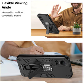 Vaku ® Oppo Reno10 5G Valor Military Grade Armor Case with Built-in Kickstand Shockproof Back Cover