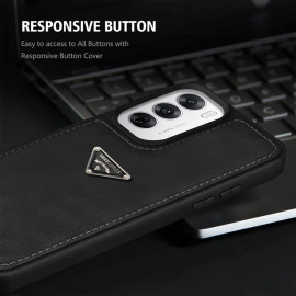 Vaku Luxos ® Oppo Reno12 5G Nyxen Premium Leather Stitched Soft Shockproof Protective Back Cover