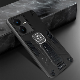 Vaku ® Vivo Y22 Valor Military Grade Armor Case with Built-in Kickstand Shockproof Back Cover
